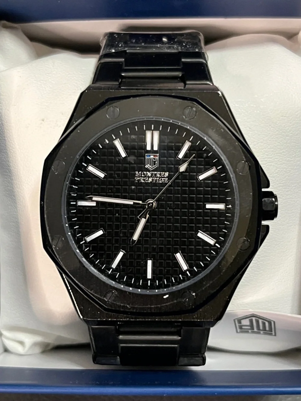 Montres Prestige Men's Watch - 44mm, Black (MPW-0250)